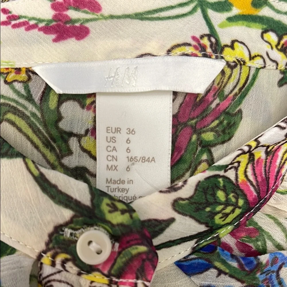 H&M Floral Ruffle Blouse - Picture 6 of 7